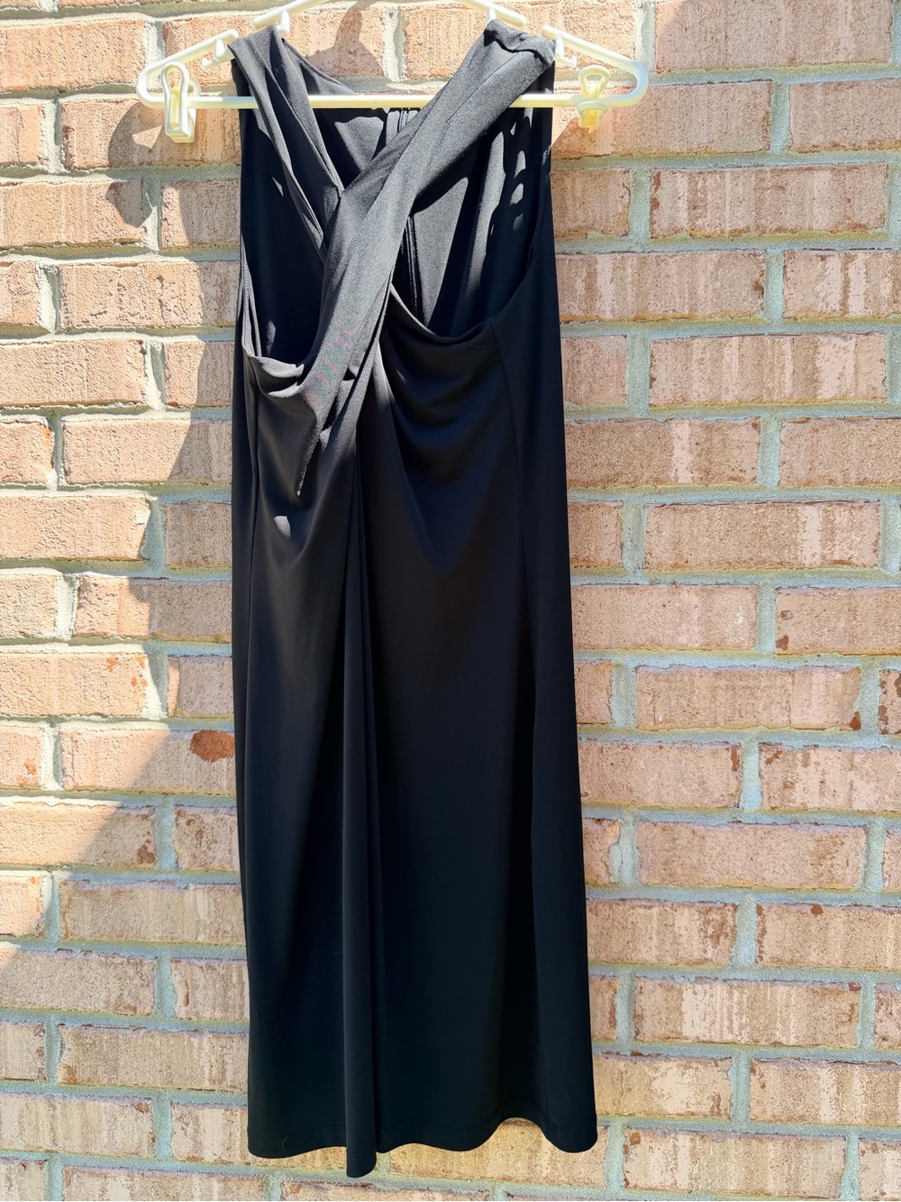 Black Draped Mini Dress